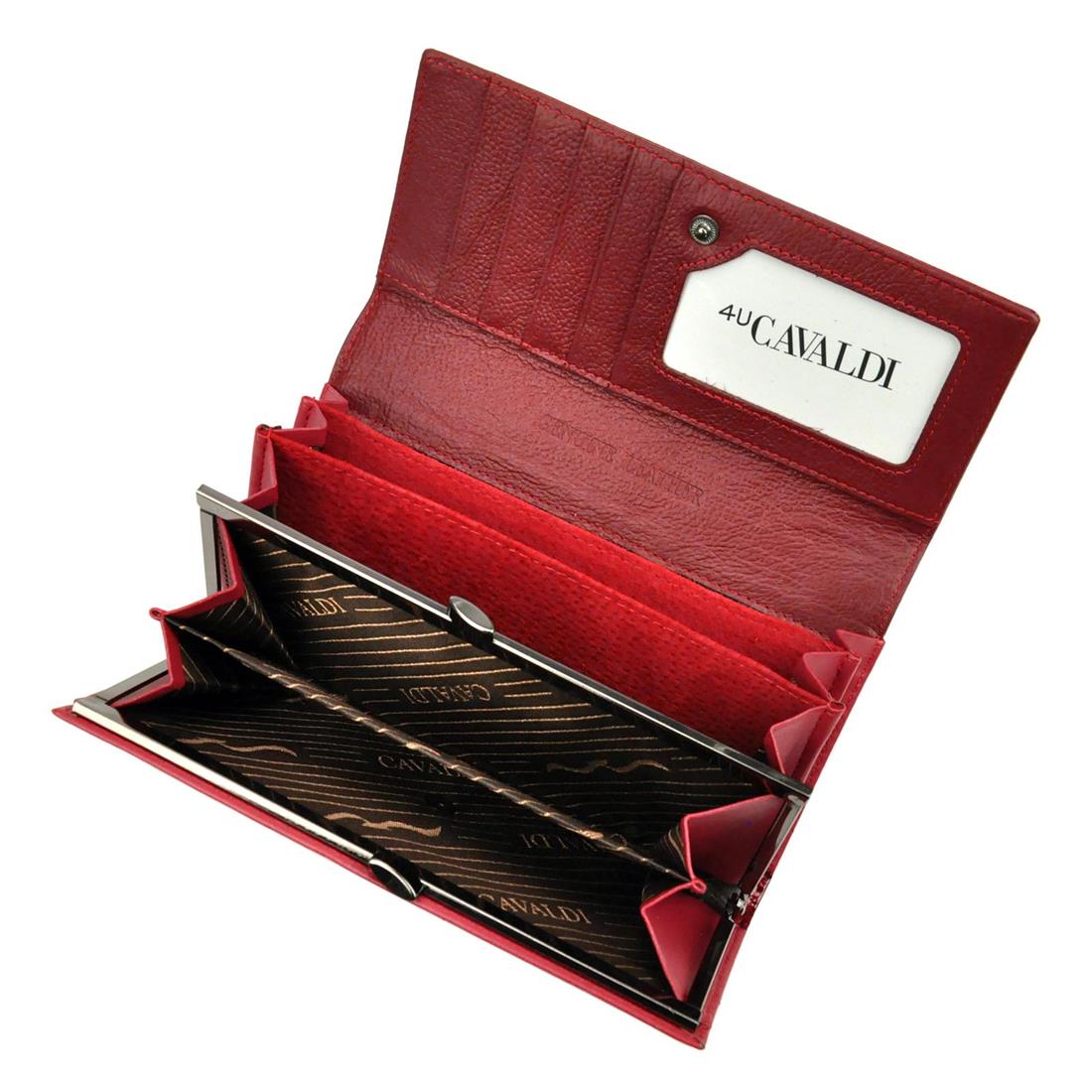 Кошелек женский Cavaldi H24-1-RS RED Кошелек женский Cavaldi H24-1-RS RED